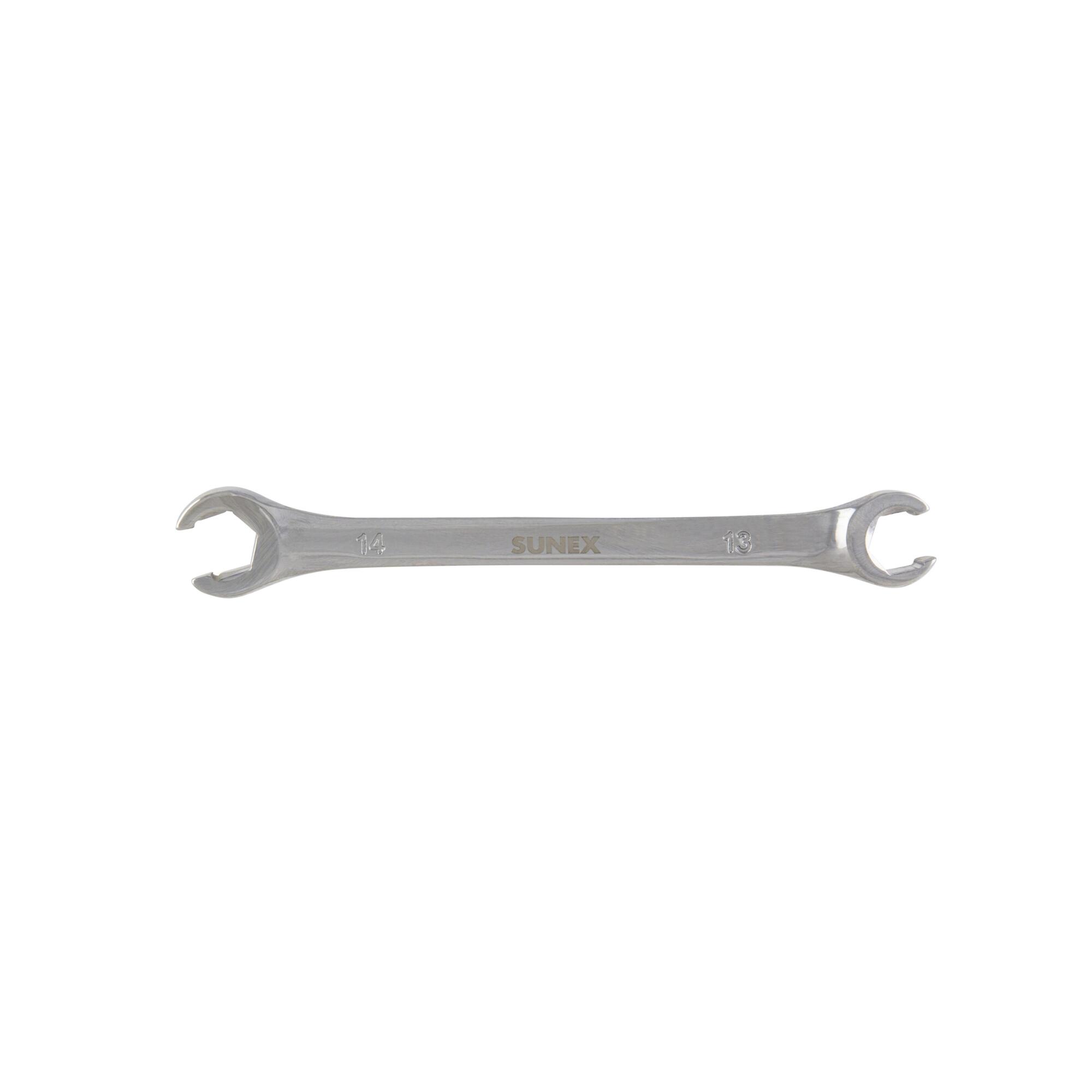 Sunex Tools Flare Nut Wrench — 13mm x 14mm, Full Polish Chrome, Model# 980907